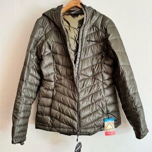 Columbia Joy Peak Hooded Jacket Metalic Green Small